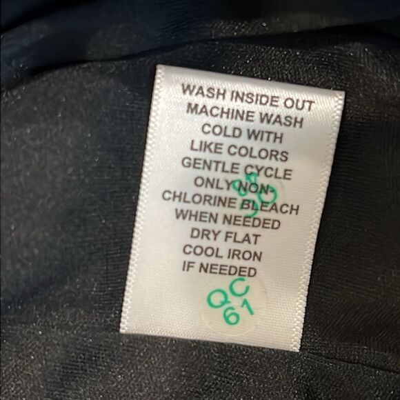 ELLE Black White Eyelet Fit & Flare Mini Dress Striped Sleeveless Stretchy 10 - Picture 14 of 14